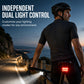 Shockproof Bicycle Phone Mount with Type-C USB Rechargeable 6-LED Bike Light Set