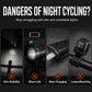 Shockproof Bicycle Phone Mount with Type-C USB Rechargeable 6-LED Bike Light Set