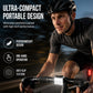 Shockproof Bicycle Phone Mount with Type-C USB Rechargeable 6-LED Bike Light Set
