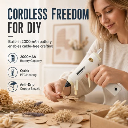 Rechargeable Mini Cordless Hot Glue Tool