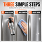 Stainless Steel Cleaner and Polish Spray Set for Household Appliances Refrigerators and Microwaves