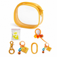 Clear PVC Doll Display Bag Keychain Hanging Pouch