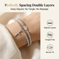 Double-Wrap Rosary Beaded Bracelet