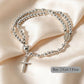Double-Wrap Rosary Beaded Bracelet