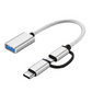 2-in-1 OTG Adapter for Type-C & Micro USB
