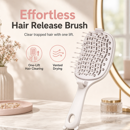 Spazzola per capelli portatile volumizzante e districante