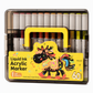 Washable Liquid Acrylic Markers with Soft Brush Tips