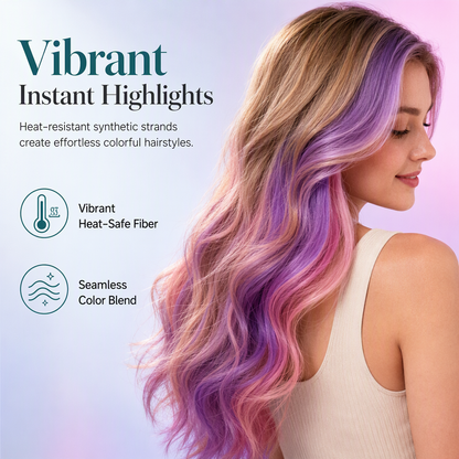 Colored Straight Clip-In Hairpieces
